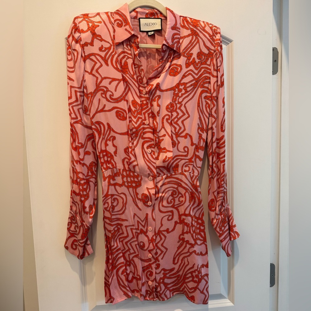 Alexis Prima Dress in Vermillion